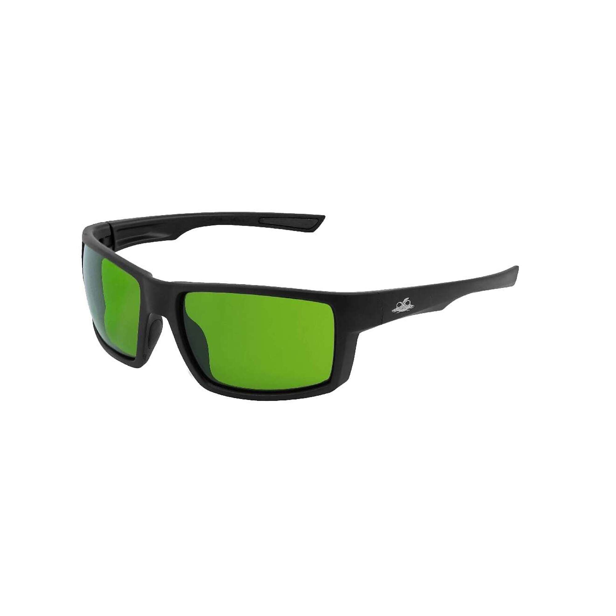 Bullhead Safety Sawfish™, Green 5.8 Arc Flash AF Lens, Black Frame, Safety Glasses, Frame Color Matte Black, Lens Color Green, ANSI Z87 Compliant, Model# BH26621PFT